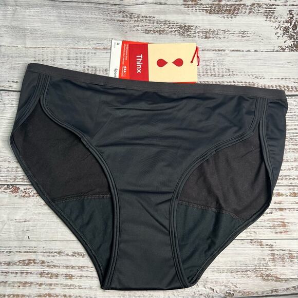 Thinx Period Underwear Sport X Black Plus Size Period Panties Moderate NEW - Picture 6 of 11